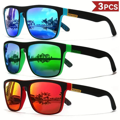 Fashion Vintage Square Polarized Sunglasses Men Women Driving Fishing Luxury Brand Designer Sun Glasses Driver's Eyewear UV400 Tech Triumph Shop