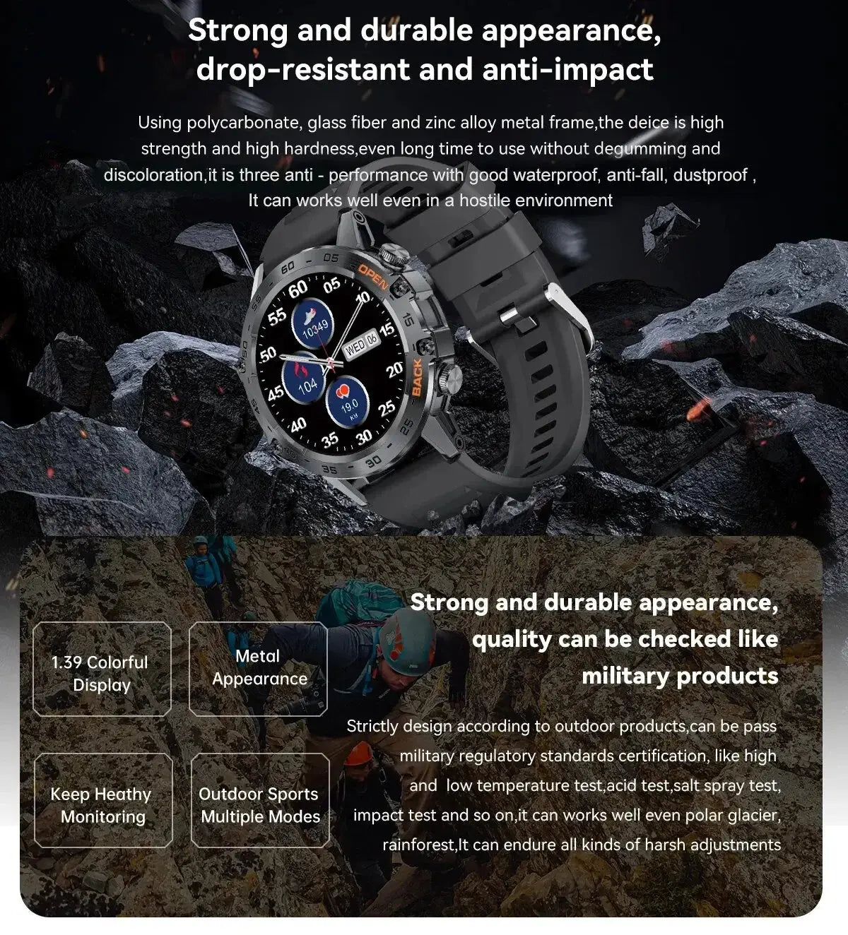 LIGE New1.39" Bluetooth Call Smart Watch Men Outdoor Sport Fitness Heart Rate Health Monitoring Smartwatch for Android IOS Phone Tech Triumph Shop