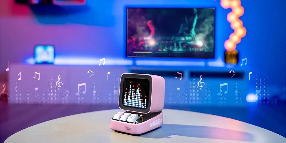 Divoom Ditoo-Pro Retro Pixel Art Bluetooth Portable Speaker Alarm Clock DIY LED Display Board, Cute Gift Home Light Decoration Tech Triumph Shop