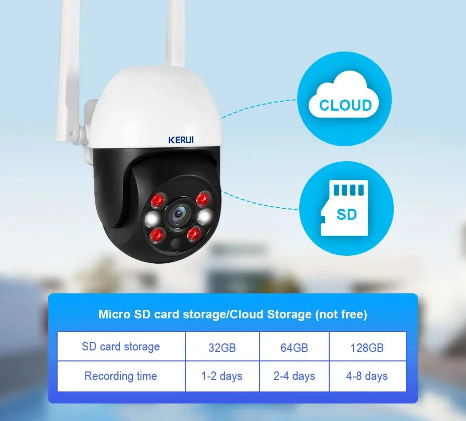 KERUI 5MP 8MP 4K PTZ WiFi IP Wireless Camera Tuya Smart Outdoor Home Security Dual Lens 10MP 5K Camera CCTV Video Surveillance Tech Triumph Shop