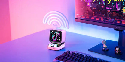 Divoom Ditoo-Pro Retro Pixel Art Bluetooth Portable Speaker Alarm Clock DIY LED Display Board, Cute Gift Home Light Decoration Tech Triumph Shop