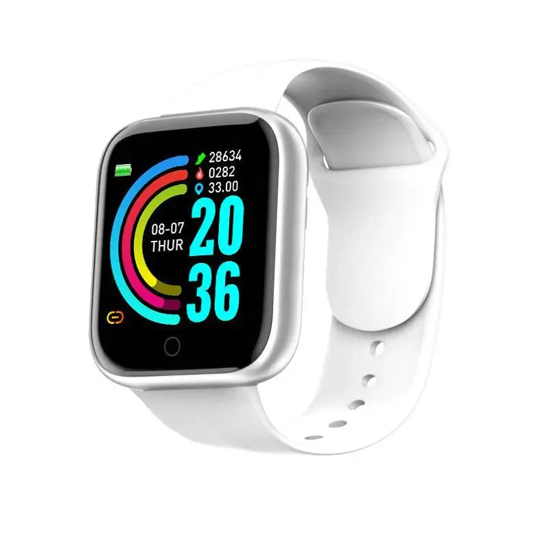 Multifunctional Smart Watch Men Women Bluetooth Connected Phone Music Fitness Sports Bracelet Sleep Monitor Y68 Smartwatch D20 - Tech Triumph Shop