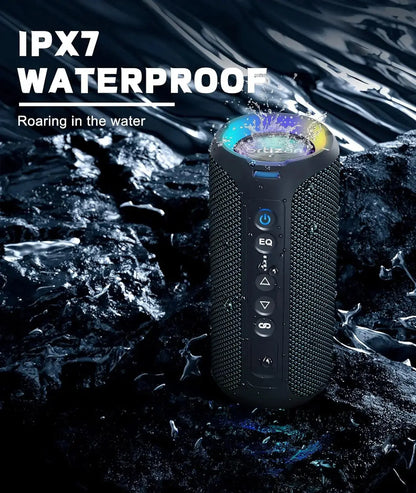 Ortizan Bluetooth Speakers 40W Enhanced Bass Portable Outdoor Wireless Speaker 30Hrs IP7 Waterproof Shower Speaker Bluetooth 5.3 - Tech Triumph Shop