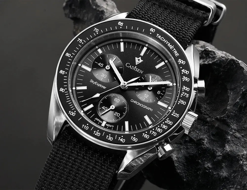 CADISEN New Men's Watches Luxury Quartz Wrist Watch For Men Sapphire AR Coated Tech Triumph Shop