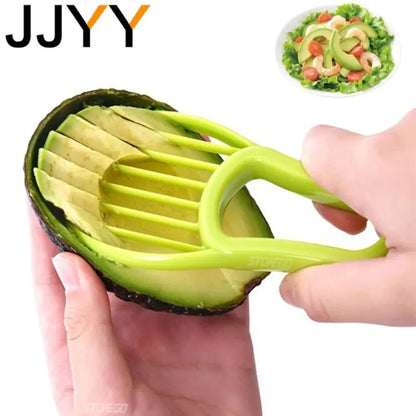 JJYY 3 In 1 Avocado Slicer Shea Corer Butter Fruit Peeler Cutter Pulp Separator Plastic Knife Kitchen Vegetable Tools Tech Triumph Shop