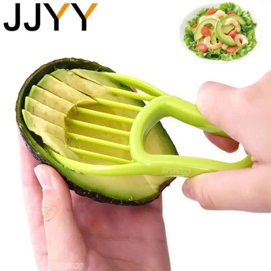 JJYY 3 In 1 Avocado Slicer Shea Corer Butter Fruit Peeler Cutter Pulp Separator Plastic Knife Kitchen Vegetable Tools Tech Triumph Shop