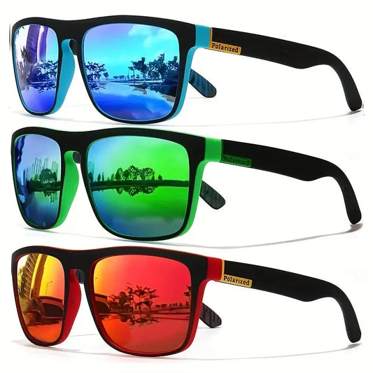 Fashion Vintage Square Polarized Sunglasses Men Women Driving Fishing Luxury Brand Designer Sun Glasses Driver's Eyewear UV400 Tech Triumph Shop