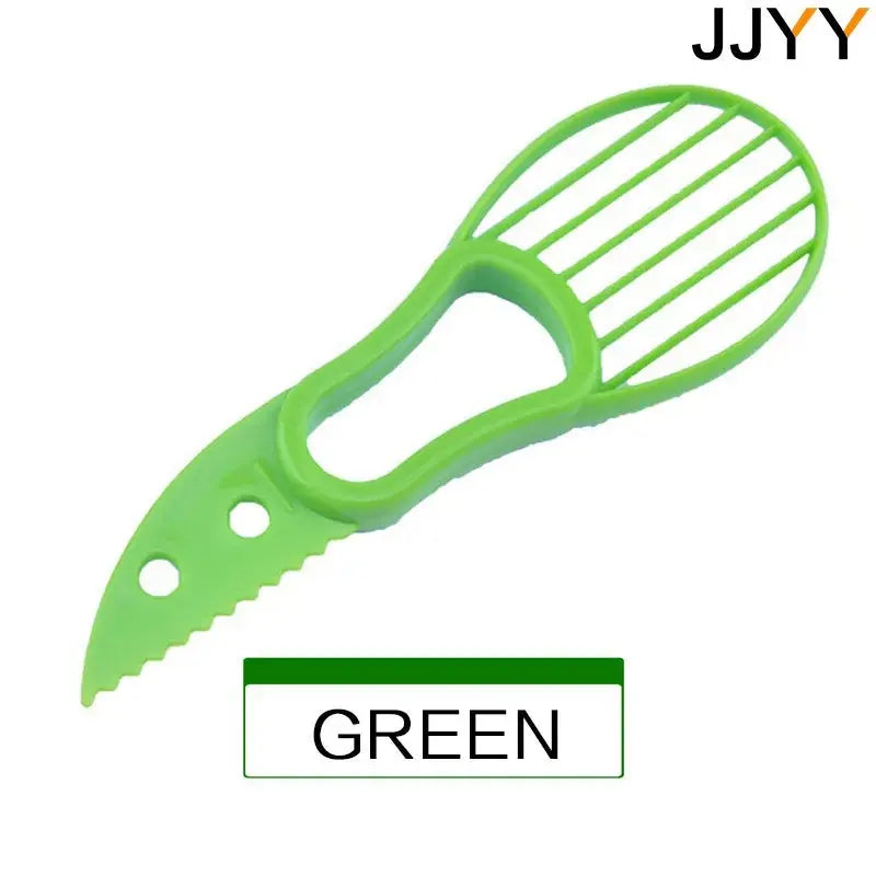 JJYY 3 In 1 Avocado Slicer Shea Corer Butter Fruit Peeler Cutter Pulp Separator Plastic Knife Kitchen Vegetable Tools Tech Triumph Shop