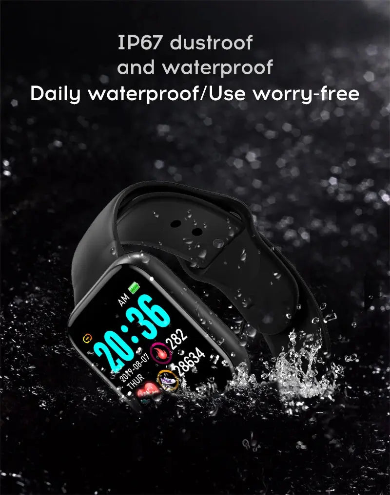 Multifunctional Smart Watch Men Women Bluetooth Connected Phone Music Fitness Sports Bracelet Sleep Monitor Y68 Smartwatch D20 - Tech Triumph Shop