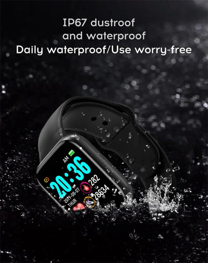 Multifunctional Smart Watch Men Women Bluetooth Connected Phone Music Fitness Sports Bracelet Sleep Monitor Y68 Smartwatch D20 - Tech Triumph Shop