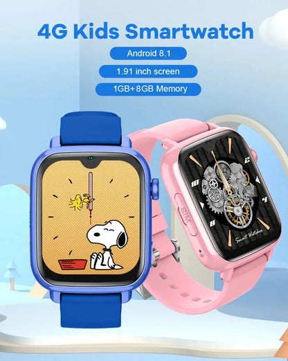4G Smart Watch Kids GPS WIFI Video Call SOS APP Download Child Smartwatch Camera Monitor Tracker Location Phone Watch - Tech Triumph Shop