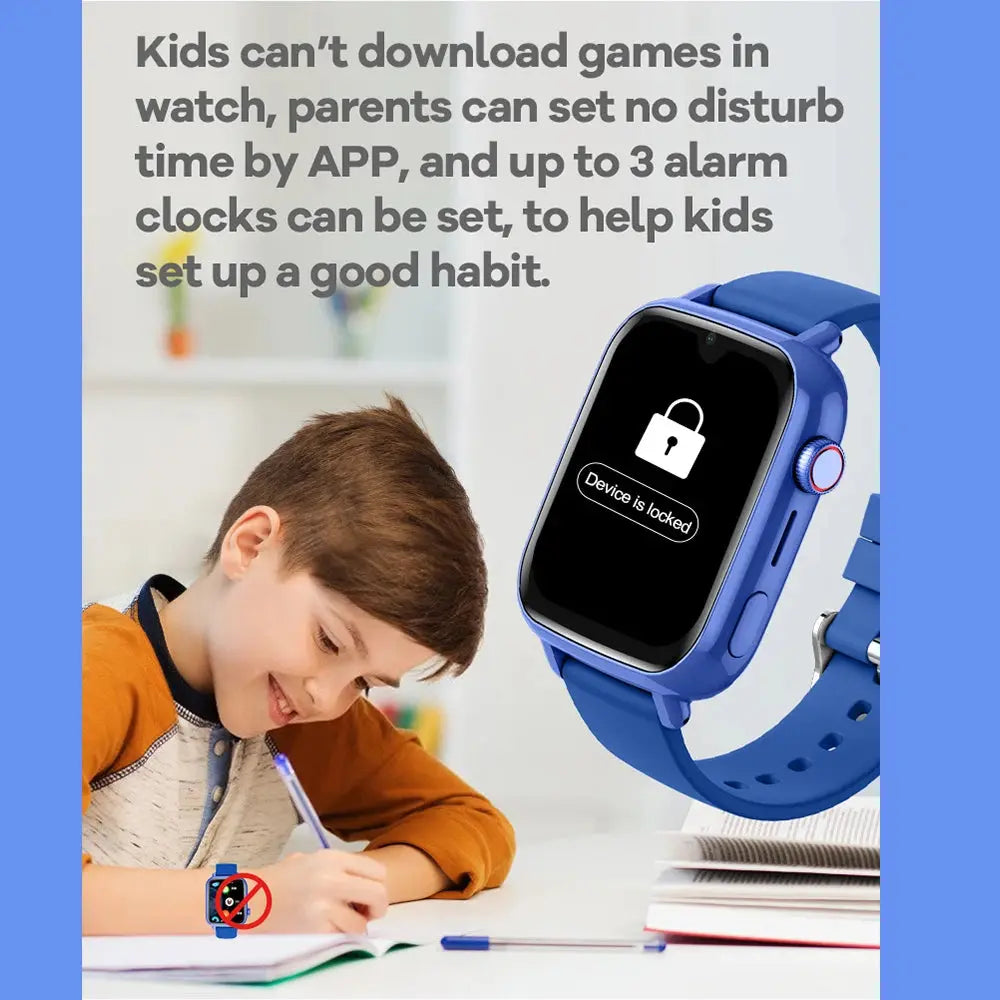 4G Smart Watch Kids GPS WIFI Video Call SOS APP Download Child Smartwatch Camera Monitor Tracker Location Phone Watch - Tech Triumph Shop