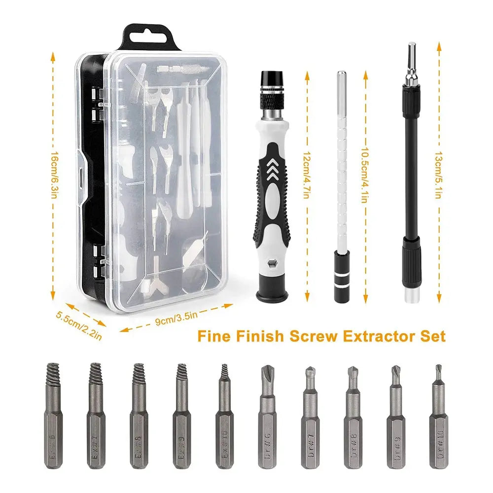 25/115/135/140 in1 Screwdriver Set  Magnetic Torx Phillips Screw Bit Kit  With Electrical Remover Wrench Repair Phone PC Tools Tech Triumph Shop