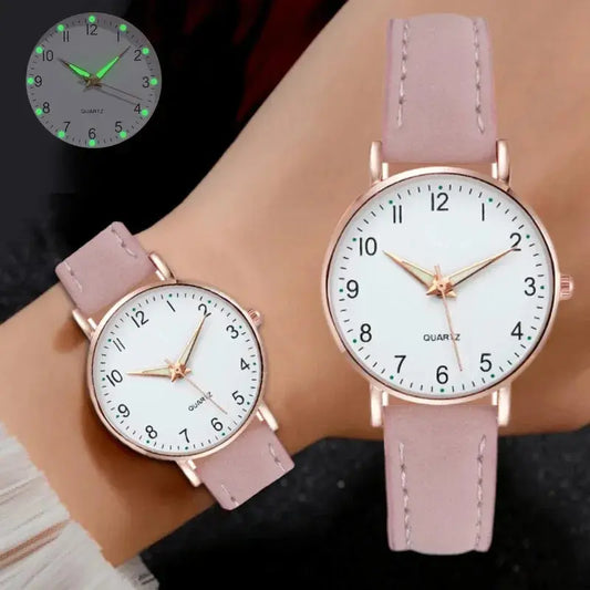 Reloj Mujer Fashion Watch For Women Leather Belt Watches Ladies Luxury Analog Quartz Luminous Wristwatch Clock Relogio Feminino Tech Triumph Shop