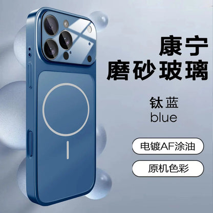 Original AG Nano Frosted Glass For Magsafe Phone Case For iPhone 17 Air 16 15 14 13 Pro Max Magnetic Wireless Charge Armor Cover - Tech Triumph Shop