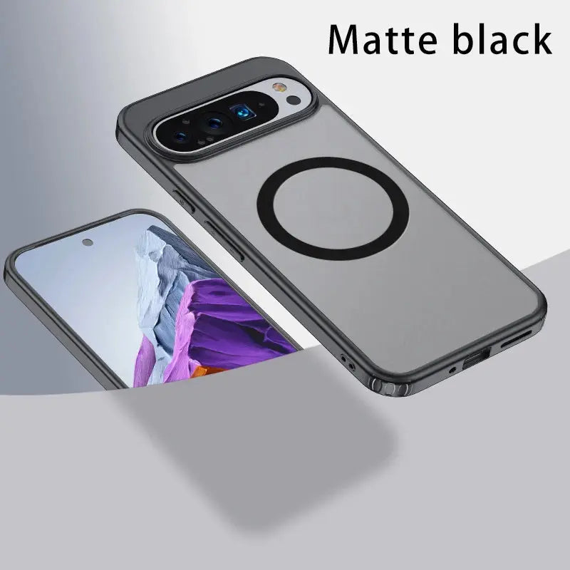 For Google Pixel 9 Pro XL 8 7 Pro 8a 7a Magsafe Case Matte White & Clear Wireless Charging Shockproof Magnetic Armor Cover Tech Triumph Shop