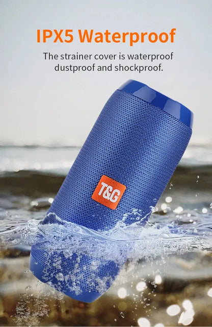 Portable Speaker Wireless  Bluetooth-compatible Subwoofer Outdoor Waterproof Loudspeaker Stereo Surround Support FM RadioTF - Tech Triumph Shop