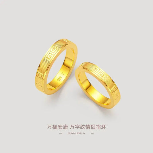 100% Original 18K Gold Jewelry Rings for Women Wedding Rings Bohemia Engagement Irregular Anillos Mujer 18 K Gold with Box Tech Triumph Shop