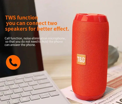 Portable Speaker Wireless  Bluetooth-compatible Subwoofer Outdoor Waterproof Loudspeaker Stereo Surround Support FM RadioTF - Tech Triumph Shop