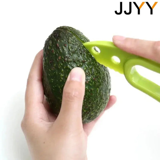 JJYY 3 In 1 Avocado Slicer Shea Corer Butter Fruit Peeler Cutter Pulp Separator Plastic Knife Kitchen Vegetable Tools Tech Triumph Shop
