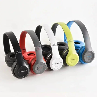 P47 Wireless bluetooth headphone With Mic Noise Cancelling Headsets Stereo Sound Earphones Sports Gaming Headphones Supports PC Tech Triumph Shop