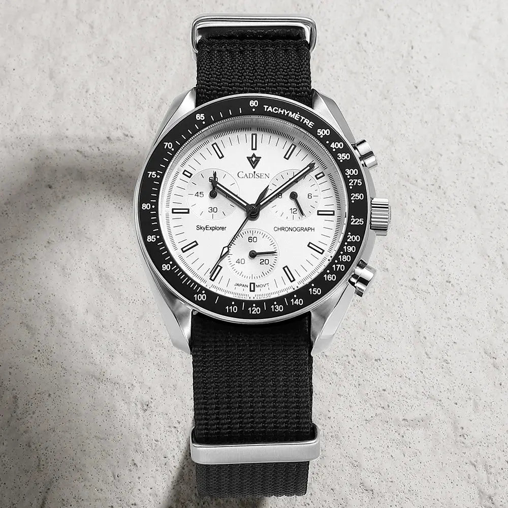 CADISEN New Men's Watches Luxury Quartz Wrist Watch For Men Sapphire AR Coated Tech Triumph Shop