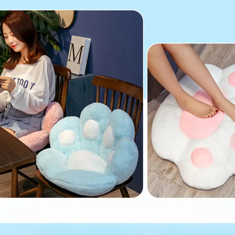 Cat Paw Chair Cushion Lovely Cat Paw CushionCat Paw Shape Chair Cushion Cozy Seat Pad Floor Cushion Seat Pillow Tech Triumph Shop