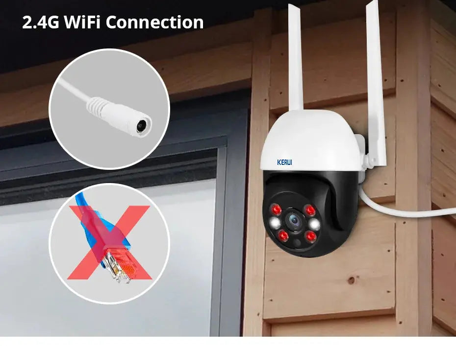 KERUI 5MP 8MP 4K PTZ WiFi IP Wireless Camera Tuya Smart Outdoor Home Security Dual Lens 10MP 5K Camera CCTV Video Surveillance Tech Triumph Shop