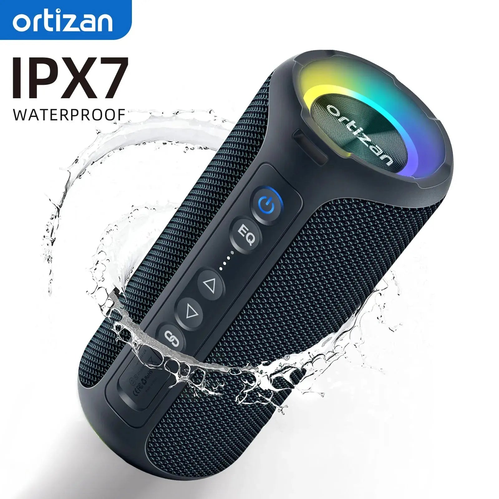 Ortizan Bluetooth Speakers 40W Enhanced Bass Portable Outdoor Wireless Speaker 30Hrs IP7 Waterproof Shower Speaker Bluetooth 5.3 - Tech Triumph Shop