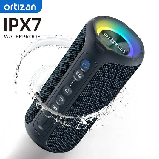 Ortizan Bluetooth Speakers 40W Enhanced Bass Portable Outdoor Wireless Speaker 30Hrs IP7 Waterproof Shower Speaker Bluetooth 5.3 - Tech Triumph Shop