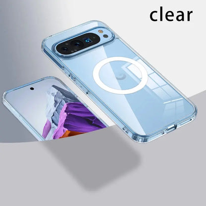 For Google Pixel 9 Pro XL 8 7 Pro 8a 7a Magsafe Case Matte White & Clear Wireless Charging Shockproof Magnetic Armor Cover Tech Triumph Shop