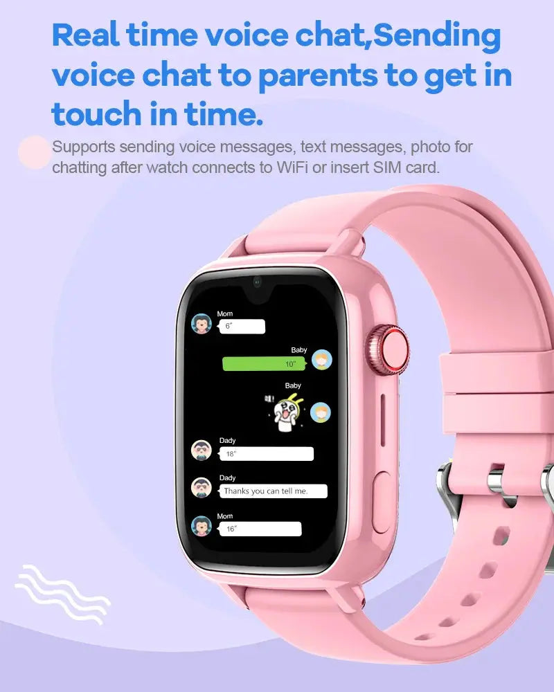 4G Smart Watch Kids GPS WIFI Video Call SOS APP Download Child Smartwatch Camera Monitor Tracker Location Phone Watch - Tech Triumph Shop