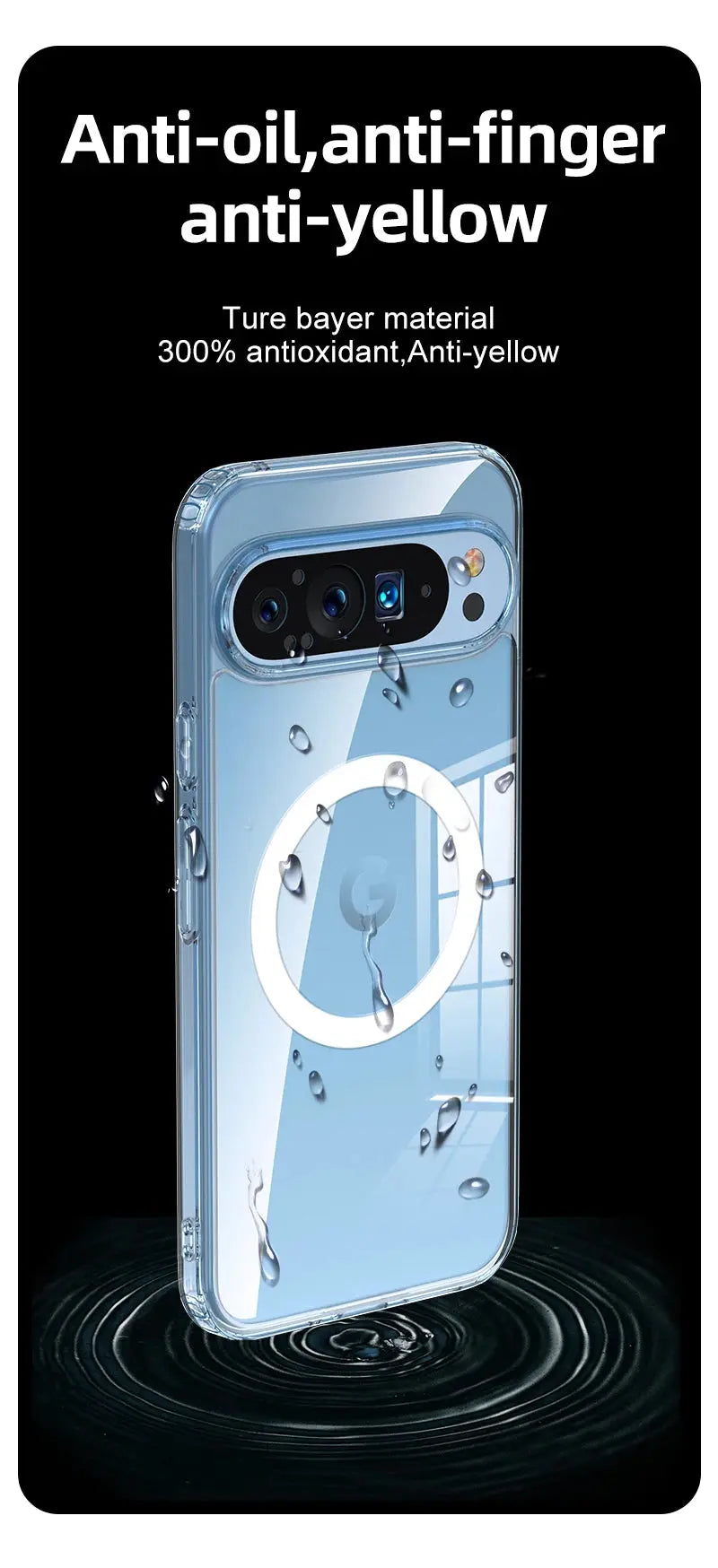 For Google Pixel 9 Pro XL 8 7 Pro 8a 7a Magsafe Case Matte White & Clear Wireless Charging Shockproof Magnetic Armor Cover Tech Triumph Shop