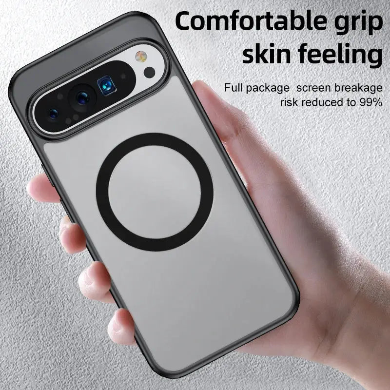 For Google Pixel 9 Pro XL 8 7 Pro 8a 7a Magsafe Case Matte White & Clear Wireless Charging Shockproof Magnetic Armor Cover Tech Triumph Shop