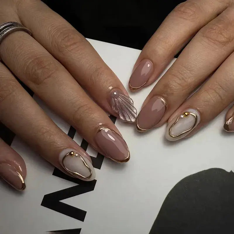 24Pcs False Nails Spicy Girl Silver Bow with Diamond Fake Nails with Glue Almond Press on Nails Black Cool Y2k Almond Nail Set Tech Triumph Shop