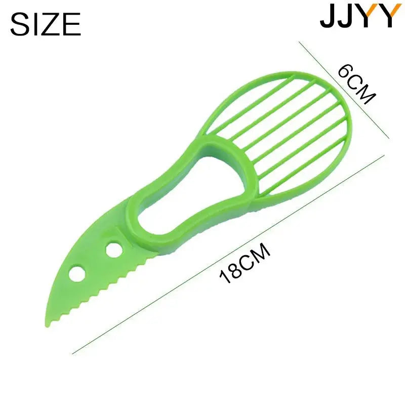 JJYY 3 In 1 Avocado Slicer Shea Corer Butter Fruit Peeler Cutter Pulp Separator Plastic Knife Kitchen Vegetable Tools Tech Triumph Shop