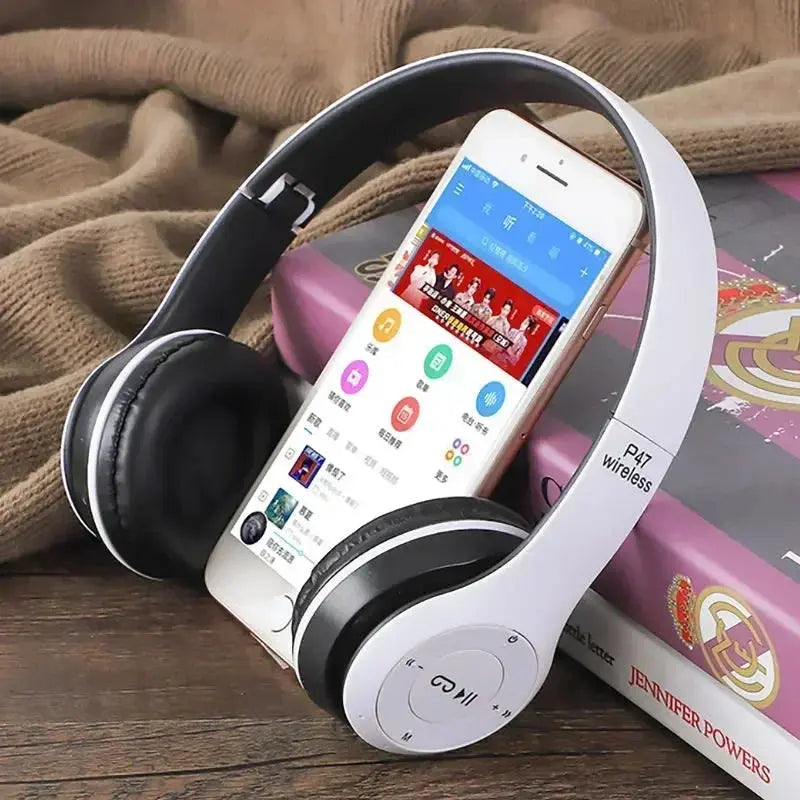 P47 Wireless bluetooth headphone With Mic Noise Cancelling Headsets Stereo Sound Earphones Sports Gaming Headphones Supports PC Tech Triumph Shop