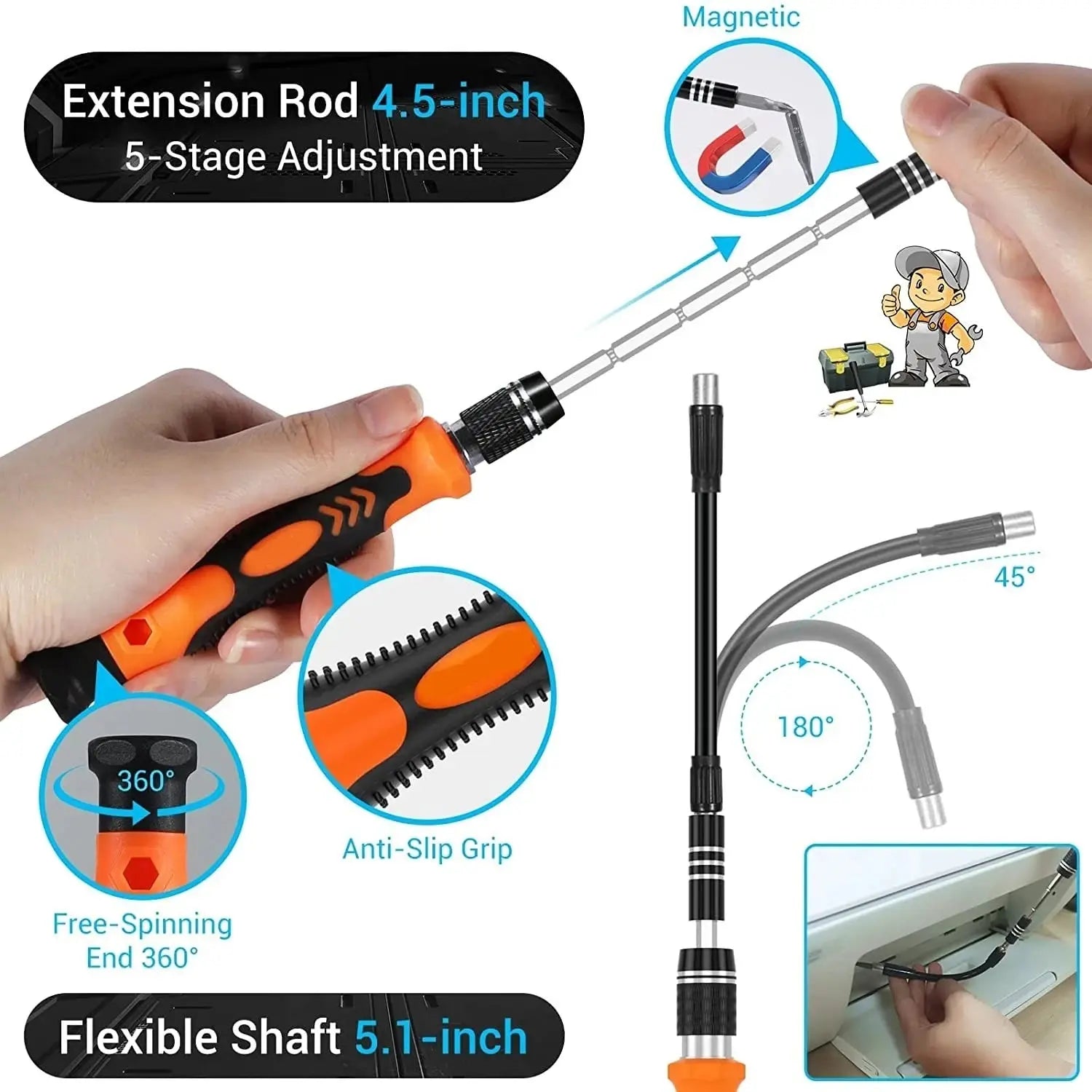 25/115/135/140 in1 Screwdriver Set  Magnetic Torx Phillips Screw Bit Kit  With Electrical Remover Wrench Repair Phone PC Tools Tech Triumph Shop