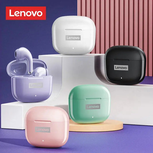 Lenovo LP40 Pro TWS Bluetooth 5.1 Quick Connect Earphones Ergonomic Design Headphones Powerful Transmission Speed Headset Tech Triumph Shop