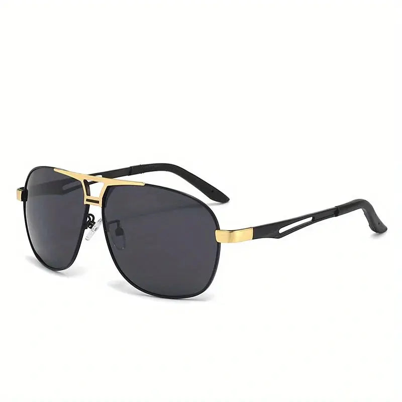 Fashion Gradient Sunglasses for Men Big Frame Pilot Sun Glasses Design Anti-reflective Lunette De Soleil Homme UV400 Tech Triumph Shop