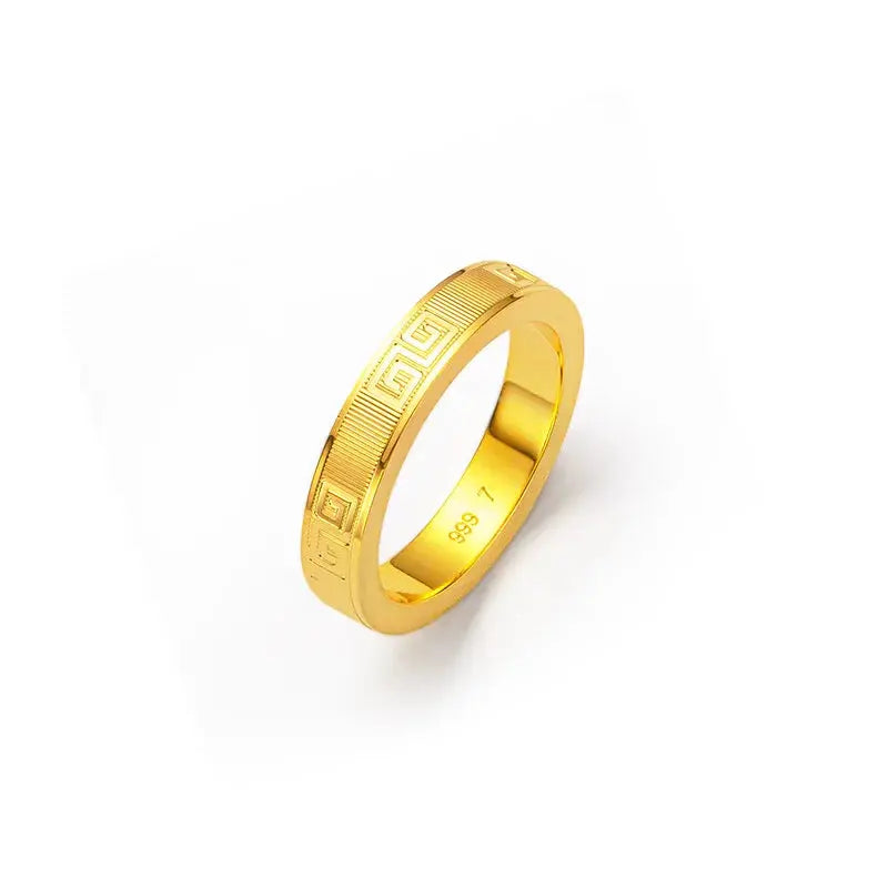 100% Original 18K Gold Jewelry Rings for Women Wedding Rings Bohemia Engagement Irregular Anillos Mujer 18 K Gold with Box Tech Triumph Shop
