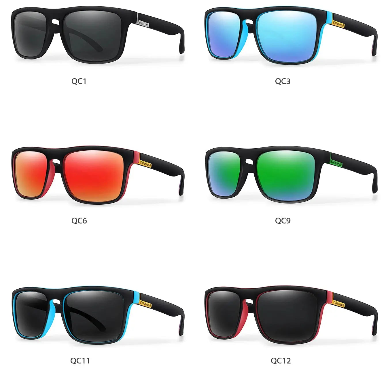 Retro Style Square Frame Polarized Cycling Sunglasses Men Night Vision Car Driving Sunglass Dirt Bike Motorcycle Glasses UV400 Tech Triumph Shop