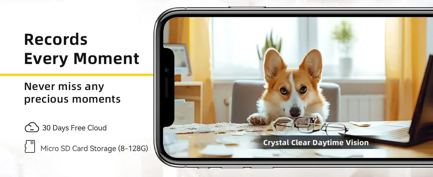 BoyKeep Smart Camera 2K Security Protection Wifi Surveillance 5G/2.4GHz Indoor Baby Night Vision 360° Pan & Tilt 2-Way Audio K30 Tech Triumph Shop