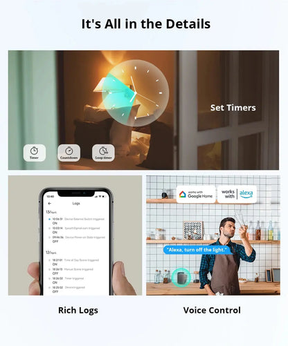 Sonoff Mini R4 Matter WiFi Smart Home Light Switch Sonoff Mini R4 Extreme Matter Relay Work with Alexa Google Home Homekit Tech Triumph Shop