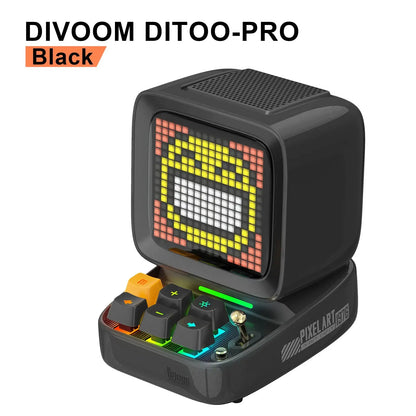Divoom Ditoo-Pro Retro Pixel Art Bluetooth Portable Speaker Alarm Clock DIY LED Display Board, Cute Gift Home Light Decoration Tech Triumph Shop