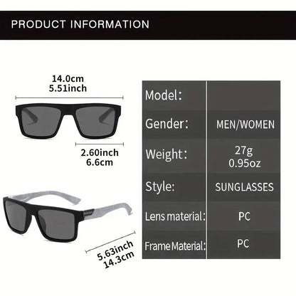Fashion Vintage Square Polarized Sunglasses Men Women Driving Fishing Luxury Brand Designer Sun Glasses Driver's Eyewear UV400 Tech Triumph Shop