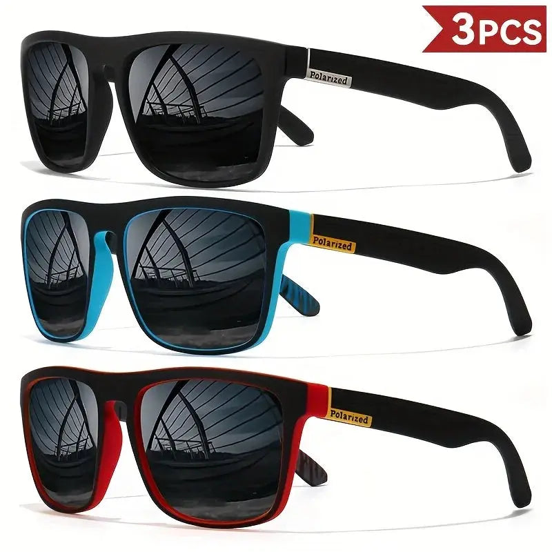 Fashion Vintage Square Polarized Sunglasses Men Women Driving Fishing Luxury Brand Designer Sun Glasses Driver's Eyewear UV400 Tech Triumph Shop