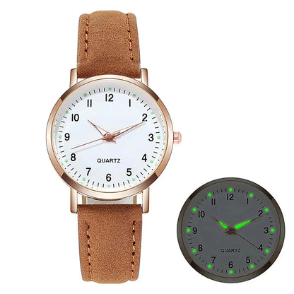 Reloj Mujer Fashion Watch For Women Leather Belt Watches Ladies Luxury Analog Quartz Luminous Wristwatch Clock Relogio Feminino Tech Triumph Shop