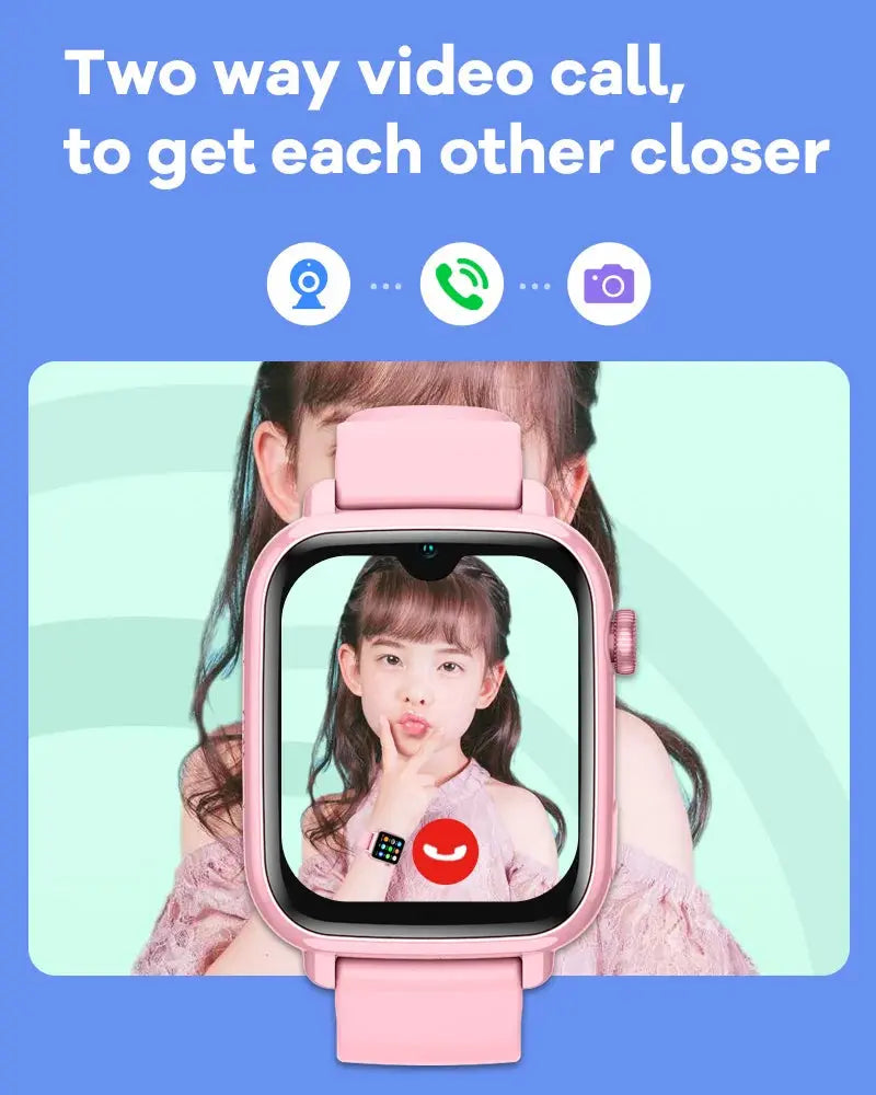 4G Smart Watch Kids GPS WIFI Video Call SOS APP Download Child Smartwatch Camera Monitor Tracker Location Phone Watch - Tech Triumph Shop