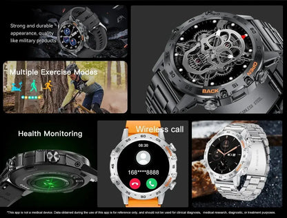LIGE New1.39" Bluetooth Call Smart Watch Men Outdoor Sport Fitness Heart Rate Health Monitoring Smartwatch for Android IOS Phone Tech Triumph Shop
